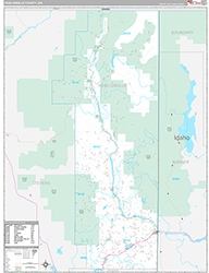 Pend Oreille County Wall Map Premium Style 2026